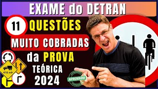 Simulado do DETRAN 2024 11 Questões do EXAME teórico do DETRAN PROVA legislação de trânsito 2024 [upl. by Lalage760]