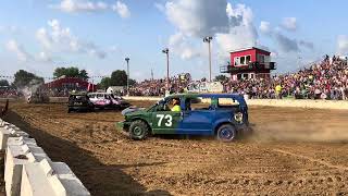 Trempealeau county fair minivan 2024 demolition derby [upl. by Marcellus]