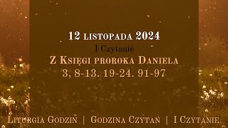 GodzinaCzytań  I Czytanie  12 listopada 2024 [upl. by Ahsimat]