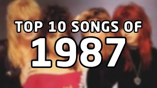 Top 10 songs of 1987 [upl. by Atsirhcal]