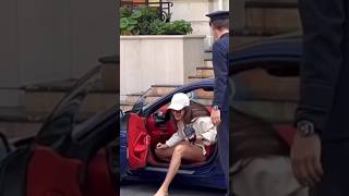 Millionaire 🤑 lady in Monaco monaco luxury supercars shorts [upl. by Tarfe]