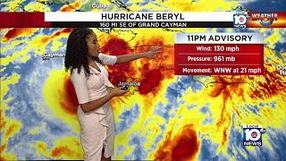 Strong Hurricane Beryl moves through Jamaica leaving damage destruction behind [upl. by Tifanie502]