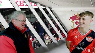 Postmatch interviews  Kettering Town 13 AFC Telford 31102023 [upl. by Annasus720]