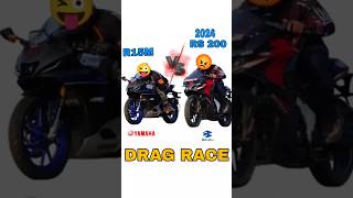 R15m vs rs200 drag race tranding rider viralvideos bike takingdeliveryofr15m [upl. by Neerom550]