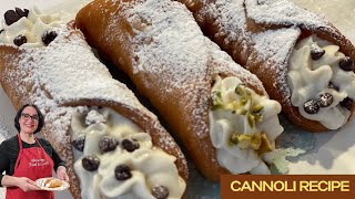 Cannoli Recipe  Cannoli Siciliani  How to make Cannoli at home [upl. by Neva724]