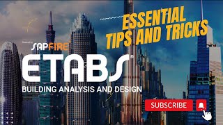 ETABS 21 TOOLBAR CUSTOMISATION IN WINDOWS 11 [upl. by Arracat216]