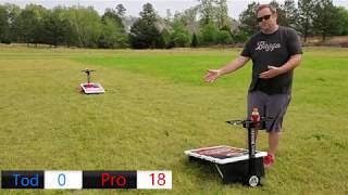 Beat The Pro  Baggo Bean Bag Toss Game [upl. by Nadaha]