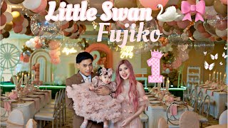 HAPPY FIRST BIRTHDAY OUR LITTLE SWAN FUJIKO 🦢🎀 [upl. by Marcelia]