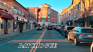 4K🇺🇸 PATCHOGUE New York  Driving PATCHOGUE village ♥️ [upl. by Colline]