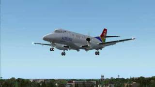 PMDG Jetstream 41 landing in Durban intl [upl. by Suirrad869]