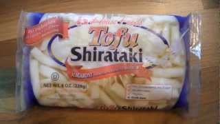 Review House Foods Tofu Shirataki Noodles Macaroni shaped subsitute gluten dairy lactose casein free [upl. by Siana]