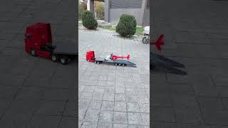 Tractor towing remote control helicopter takeoff RC remote control car remote control tractor tr [upl. by Odlabso]