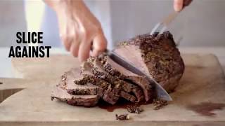 How to cook herb crusted topside roast [upl. by Rodnas]