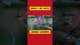 Build 1 Hit Miya‼️mobilelegends shorts [upl. by Ecilayram]