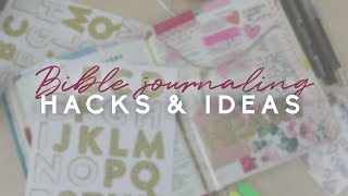 Bible journaling hacks and ideas  Doodling Faith [upl. by Ahsener]