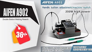 AIFEN A902 Soldering Station C115 C210 C245 Double Station Welding Rework Station For CellPhone PCB [upl. by Yannodrahc23]