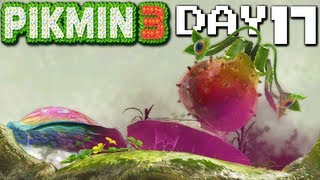 Pikmin 3 Mireclops Mud Mash Boss Fight  DAY 17 Nintendo Wii U HD Gameplay Walkthrough [upl. by Ashla396]