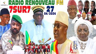 Emission 7SUR7 de la RADIO RENOUVEAU FM du 27 AVRIL 2024 [upl. by Prosperus]