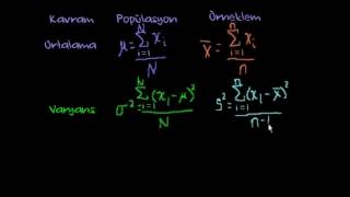 İstatistik Standart Sapma İstatistik ve Olasılık [upl. by Aihsotal]