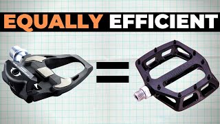 Are Clipless Pedals Actually More Efficient Than Flat Pedals The Answer Might Surprise You [upl. by Stolzer]