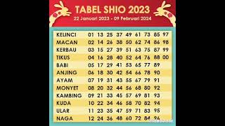 TABEL SHIO 2023 [upl. by Enivid103]