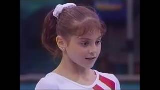 Dominique Moceanu  Vignette  1995 US Gymnastics Championships  Women  AllAround [upl. by Mandych740]