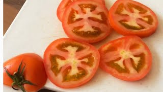 asmr tomatofruits 🍅🍅SLICING TOMATO FRUIT 🍅🍅FROM COUNTRY SERBIA🇳🇬 [upl. by Joshi]