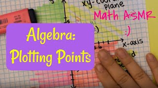 Math ASMR  Algebra  How to Plot Points on the Cartesian XY Coordinate Plane [upl. by Coniah]