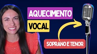 VOZES AGUDAS  5 Vocalises de Aquecimento Rápido e Fácil Aula de Canto [upl. by Esinahs89]