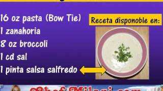 Como hacer pasta alfredo con Chef Milani [upl. by Eceirtal884]