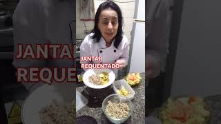 BOA NOITE MEU JANTAR ARROZ COM LENTILHA E OVOS COZIDO REQUENTADO NO YOUTUBE [upl. by Notlrac]