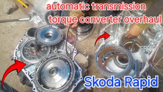 how to Skoda Rapid automatic transmission torque converter overhaul part 2 fault code P0721 [upl. by Edwina]