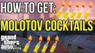 GTA 5 How to get Molotov Cocktails in GTA V Location [upl. by Sunderland]