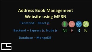 Address Book Website using MERN  CodingwithShameera1 [upl. by Perrine498]