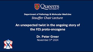 Stauffer Chair Lecture Dr Peter Greer  November 5th 2024 [upl. by Sherr]