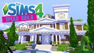 The Sims 4 Speed Build Sorority amp Fraternity House Collab w Simproved  No CC [upl. by Airamanna]