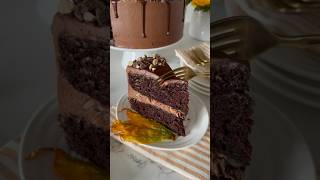 Chocolate Hazelnut Zucchini Layer Cake with Nutella Buttercream Icing [upl. by Ttenaj477]