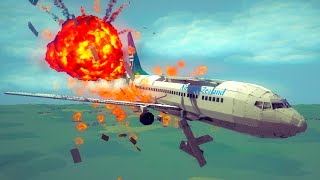 Satisfying Airplane Crashes amp Emergency Landings №5  Realistic Besiege [upl. by Ataliah275]