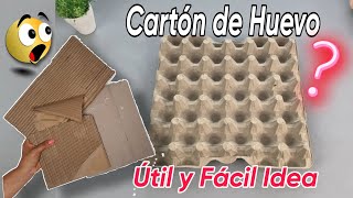 Haz esto para tu Cocina Idea Útil con CARTÓN DE HUEVO Artesanato com Caixas de Ovos PORTA HUEVOS [upl. by Russia63]