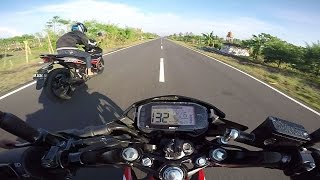 Satria F150 FI VS MX King [upl. by Brandon309]