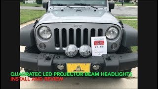 Quadratec LED Projector Headlights Designed by JW Speaker [upl. by Sarette]