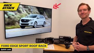 20152022 FORD EDGE SPORT with Flush Rails  Thules Best Roof Rack [upl. by Vastah456]