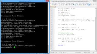 Programming example Input string stream [upl. by Esimaj278]