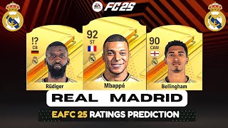 FIFA 25  REAL MADRID PLAYER RATINGS EA FC 25 [upl. by Ernestine]