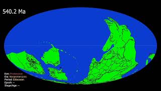 Paleogeography of the Earth for the past 11 billion years [upl. by Karoline974]