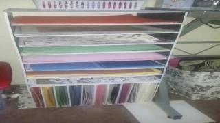 DIY 6 scrapbooks paper storage using items from the Dollar tree [upl. by Enyaht]