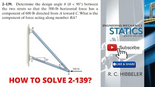 2139 hibbeler statics chapter 2  statics  hibbeler solutions [upl. by Anirdnajela]