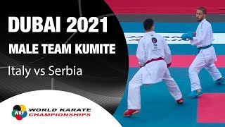 GOLD MEDAL Italy vs Serbia Part 1  2021 World Championships  WORLD KARATE FEDERATION [upl. by Schroth]