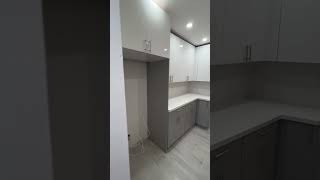 White and Grey Gloss Flat Kitchen Cabinets ideas custom Two Color Kitchen Cabinet Colors quartz [upl. by Venetia]