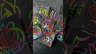 7 Names in Stunning Rainbow Name Art Guess Who’s Next 🌈💫 Scratch asmr [upl. by Osber687]